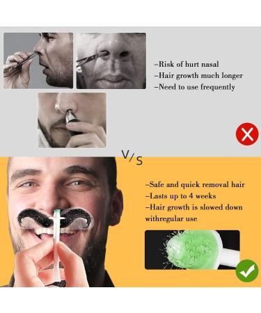 Nasal Hair Wax Set | Pain-Free Nose Wax for Men & Women | Safe Applicator | 50g Nose Hair Removal Kit - Buy Online on SooperMarket.com