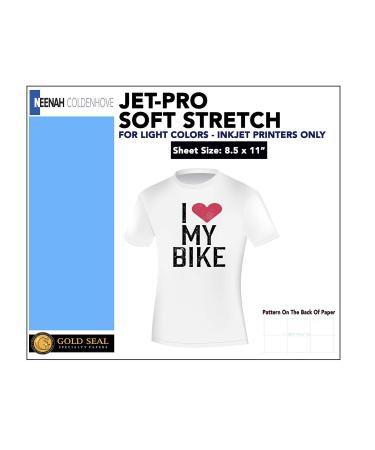 Neenah JET-PRO SofStretch Heat Transfer Papers 8.5 x 11 10 Sheet Pack