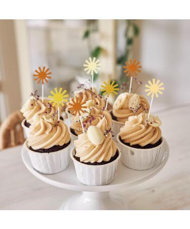 50 Pcs Little Sun Cupcake Toppers First Birthday Decoration Shower Sunshine Cup Cake Decorations Sunshine 1st Birthday Cake Topper Prop Decoration - Buy Online on SooperMarket.com