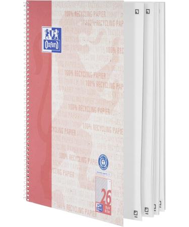 Buy Oxford Recycling College Block A4 Squared - 80 Sheets Pack of 10 | Eco-Friendly Notebooks for International Shipping - Buy Online on SooperMarket.com