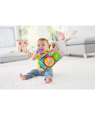 Fisher-Price FGJ40 Little Play Book - Soft Baby Book with Removable Toy | Multicolor Baby Toy from Birth | Perfect Gift for Infants - Buy Online on SooperMarket.com