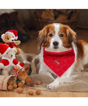Shop Lionheart Glory Dog Haller 1 Packer Washable Cotton Christmas Neck Towel | Adjustable Red Kerchief for Large Dogs - Buy Online on SooperMarket.com