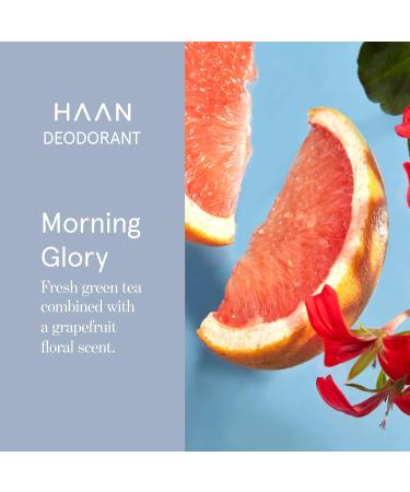 HAAN Natural Deodorant Refill - Morning Glory | 24-Hour Odor Protection | Vegan & Aluminium Free | 4 Fl. Oz - Buy Online on SooperMarket.com