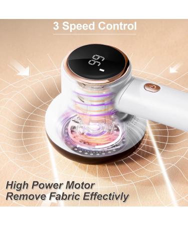Rechargeable Fabric Shaver & Lint Remover | Cordless Electric Sweater Lint Shaver with 6-Leaf Stainless Steel Blades for Clothes & Furniture - Buy Online on SooperMarket.com