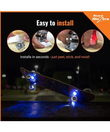 Board Blazers LED Skateboard Lights - Ideal Gift & Accessory for Skateboards, Longboards, and Scooters - Color-Changing Underglow Lights - Buy Online on SooperMarket.com