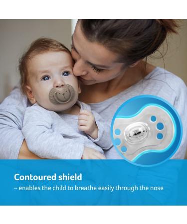 LOVI Dynamic Silicone Pacifier 0-3 Months - BPA Free Indian Summer Collection 2 Pack - Blue | International Shipping Available - Buy Online on SooperMarket.com
