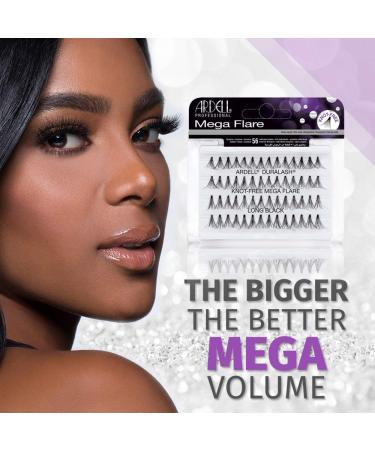 Ardell Mega Individual Knot-Free Long Black False Eyelashes 4 Pack - Buy Online on SooperMarket.com