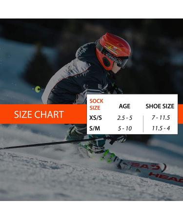 Kids Value Ski Socks - Boys & Girls Snowboarding Winter Cold Weather - 3 Pairs - Neon Pink - Buy Online on SooperMarket.com