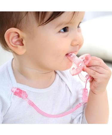 Zuroki Silicone Pacifier Chain - 4-Pack for Boys & Girls | Durable Soft & Flexible | Keeps Pacifier Clean & Safe - Buy Online on SooperMarket.com
