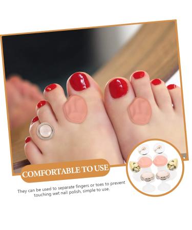 16 Pcs Silicone Gel Toe Separator & Finger Splitter Pedicure Kit - 2.1x1.6cm - As Shown - Buy Online on SooperMarket.com