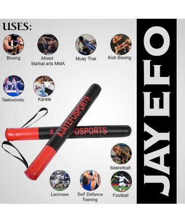 JAYEFO MMA Boxing Training Sticks - Black/Red | High-Quality Martial Arts Gear - Buy Online on SooperMarket.com