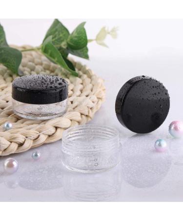 100 Count 10g Small Round Sample Cosmetic Jars with Lids | Makeup Containers for Lip Scrub | Leak Proof | Includes 10Pcs Mask Spatula - Multi Color - Buy Online on SooperMarket.com