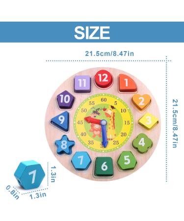 Reastar Montessori Learning Watch - Wooden Educational Toy for Kids Age 3+ | Fun Number & Animal Patterns Perfect for Early Development - Buy Online on SooperMarket.com