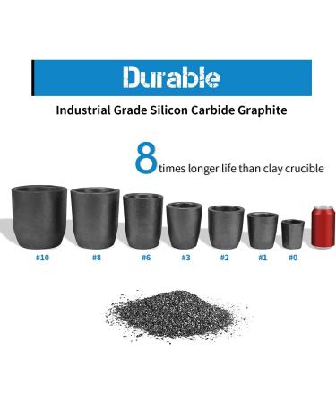 Gongyi #1 Clay Graphite Crucible 2.2lbs-1kg for Metal Melting Casting - Gold Silver Copper Brass Aluminum - Buy Online on SooperMarket.com