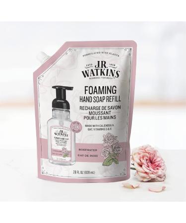 J.R. Watkins Rosewater Foaming Hand Soap Refill Pouch 828 mL Rose 828 ml (Pack of 1) - Buy Online on SooperMarket.com