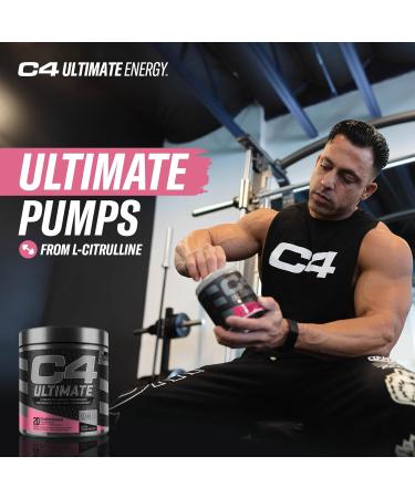 C4 Ultimate Pre-workout Powder Natural Preworkout Supplement Drink for Workout Energy - Strawberry Watermelon 20 Servings Strawberry Watermelon 20 Servings (Pack of 1) - Buy Online on SooperMarket.com
