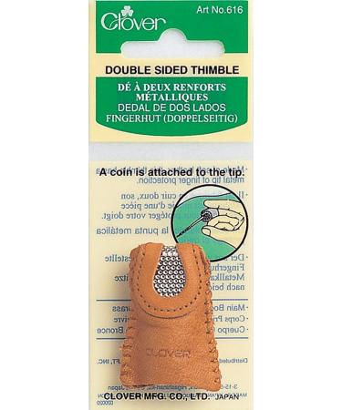 Clover Leather Double Sided Thimble - Brown | Premium Quality - Buy Online on SooperMarket.com
