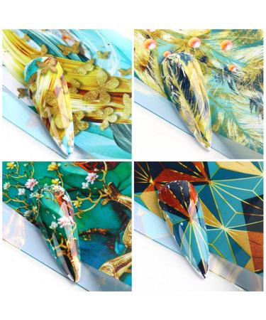 Marble Nail Art Foils Transfer Stickers - Nail Art Supplies for DIY Manicure Design - Buy Online on SooperMarket.com