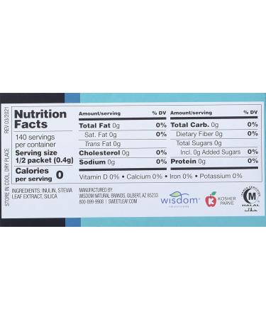 SweetLeaf Stevia Sweetener  Natural  70 Count (Pack of 1) Old Version 70 Count (Pack of 1) - Buy Online on SooperMarket.com