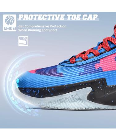 Buy ASHION Children's Basketball Shoes - Dark Blue Boys Sneakers | Indoor Tennis Shoes 37 EU - International Shipping Available - Buy Online on SooperMarket.com