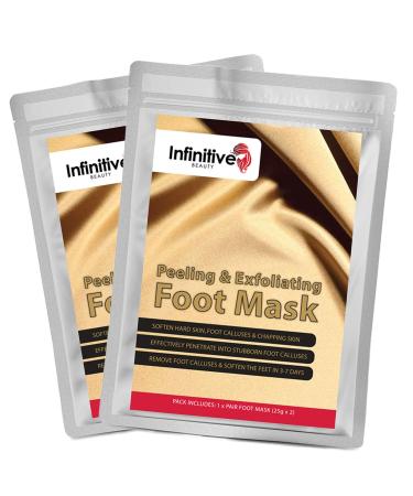 2 Pairs Foot Peeling Foot Mask - Exfoliating Socks and Moisturising Set for Peeling Off Calluses & Dead Skin