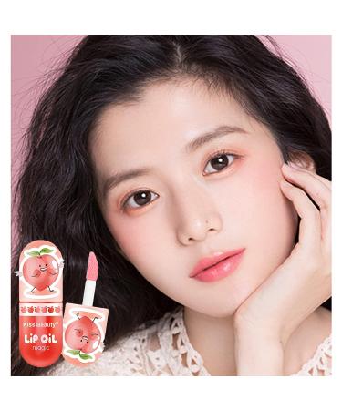 3Pcs Temperature Color Change Lip Gloss Set - Hydrating Clear Lip Oil - High-Shine Peach Long Lasting Moisturizing Plumping Gloss for Women - Buy Online on SooperMarket.com