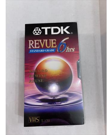 TDK Revue Standard Grade VHS Tapes 6 Hours