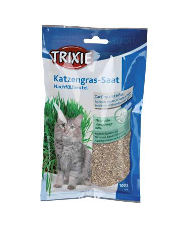 TRIXIE 4236 Cat Grass Seed Refill Bag for #4235 Bag/approx. 100 g