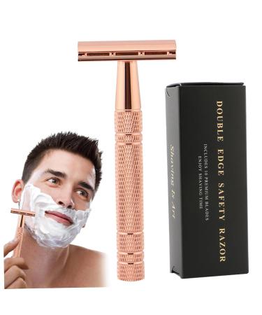 Premium Stainless Steel Safety Razors - Double Edge & Single Blade for a Close Smooth Shave | Ideal for Men - Buy Online on SooperMarket.com