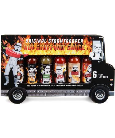Thoughtfully - Original Stormtrooper Hot Sauces Gift Set - Hot Sauce Set With 6 Chili Sauces
