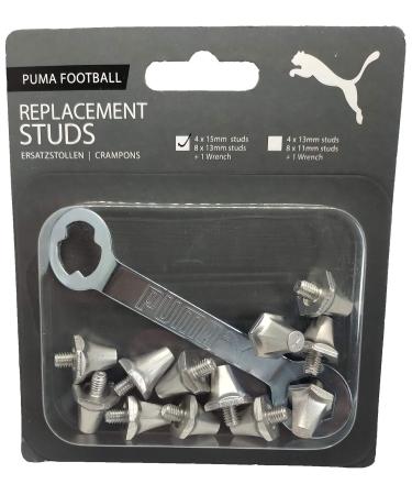 Puma - replacement tunnels for soccer shoes 8 x 13 mm / 4 x 15 mm with key men silver metallic unit size silver metallic unit size