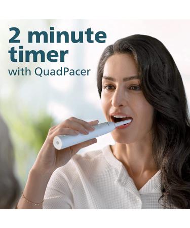 Philips Sonicare 4100 Power Toothbrush - Rechargeable Electric Toothbrush with Pressure Sensor - White HX3681/23 - Buy Online on SooperMarket.com