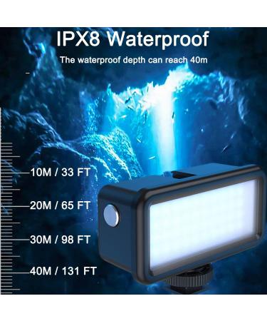 FitStill Underwater Dive Light - 40 LED High Power Video Light 131ft Waterproof - For GoPro, Canon, Nikon, Pentax, Panasonic, Samsung Cameras - Buy Online on SooperMarket.com