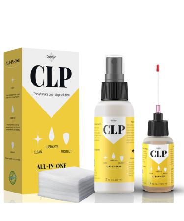 Gun Oil 2 oz & 1 oz Needle Oiler Gun Lubricant, Multi-Purpose Gun Cleaning Kit Protector, Clp Gun Cleaner and Lubricant, Gun Cleaning kit with Oil and Cleaner - by Qucship