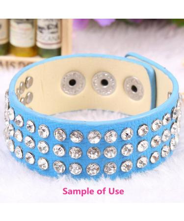 100 Sets Colorful Crystal Rivets Silver Spots Studs Double Cap for DIY Leather-Craft | AB Crystal 8MM - Buy Online on SooperMarket.com