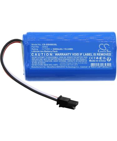 Replacement Battery for Simplehuman Mirror SH1S2P - Compatible SH03 5200mAh 3.7V - Buy Online on SooperMarket.com