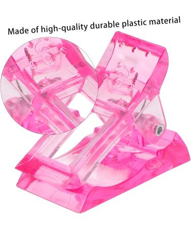 Mikinona Manicure Tools 48 pcs Finger Tip Fixing Clamps and UV Accessories Gel Curve Manicure Quick Poly A Salon Home Kit Tool Pink Nails Forms Clips Art Fixation Pinching Fiberglass 1 count (Pack of 1) White Pinkx4pcs - Buy Online on SooperMarket.com