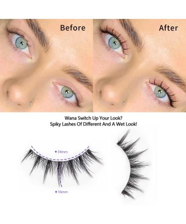 Manga Lashes 15mm 3D Japanese Wispy Spiky Eye False Eyelashes - 10 Pairs - Buy Online on SooperMarket.com