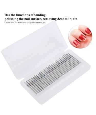 30pcs Nail Polish Grinding Head Set - Electric Nail Drill Tools for Acrylic & Gel Removal | Manicure Drill Kit - Buy Online on SooperMarket.com