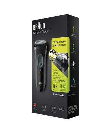 Braun Electric Razor for Men - Rechargeable Foil Shaver 3000s - Black 4-Piece Set - Buy Online on SooperMarket.com