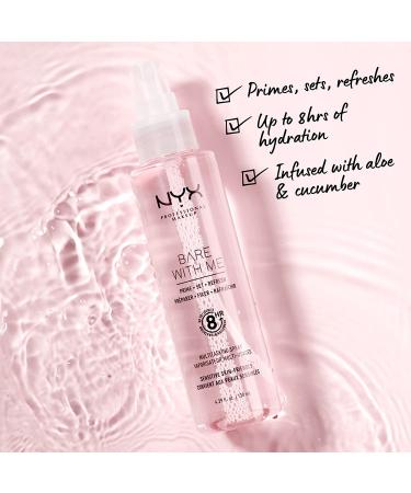 NYX Bare With Me Primer & Setting Spray - Multitasking Makeup | Long-Lasting Hydration - Buy Online on SooperMarket.com