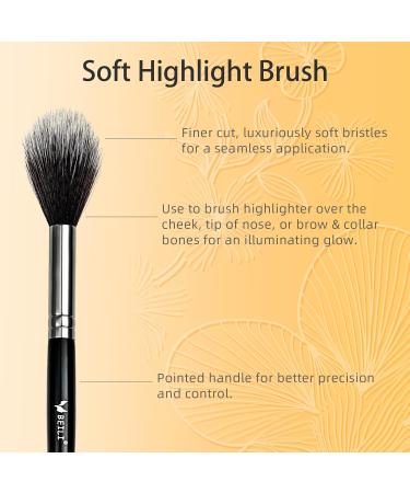 BEILI Tapered Highlighter Brush - Vegan Makeup Tool for Cheekbones Contouring and Blending | Ideal for Cream Powder and Mineral Cosmetics | International Shipping Available - Buy Online on SooperMarket.com