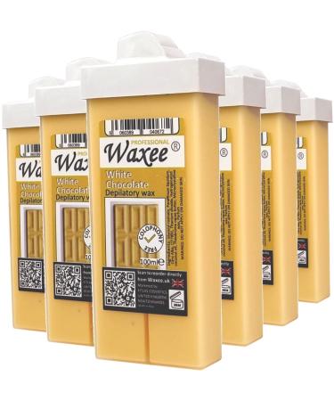 6 x 100ml roll on wax cartridge roller wax refill COLOPHONY FREE Waxee (Roll on wax with Small Roller)