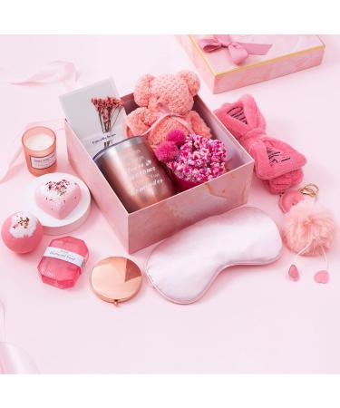 Women's Gift Basket - Birthday & Get Well Soon Gift Box with 13 Items, Inspirational Spa Care Package for Her - Buy Online on SooperMarket.com