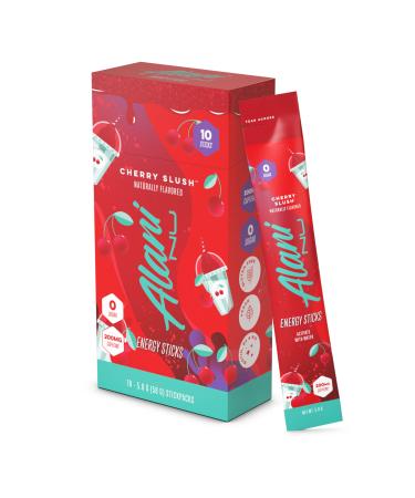 Alani Nu Energy Stick Packets Activate with Water 200mg Caffeine Zero Sugar 30mcg Biotin Formulated with Amino Acids Like L-Theanine to Prevent Crashing Cherry Slush 10 Sticks Per Pack