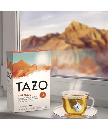 Buy Tazo Energize Green Tea - 20 Tea Bags (1.69 oz) for Energy Boost - Buy Online on SooperMarket.com