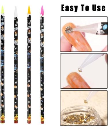 9PCS Wax Pencils for Diamond Painting Wax Pencil Wax Pencil for Rhinestones for Diamonds Applicator Nail Pencil Dotting Accessories for DIY Nail Tool Pencil Sharpener with Random Color - Buy Online on SooperMarket.com