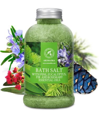 Bathing Salt 600g with Pine Eucalyptus Fir & Rosemary Oils - Sea Salt Bath for Relaxation Wellness & Aromatherapy - Enhance Sleep & Beauty - Buy Online on SooperMarket.com