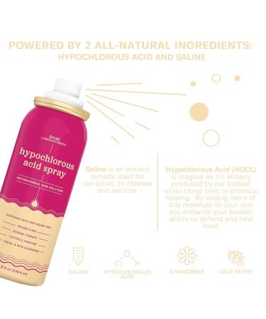 Base Labs Hypochlorous Acid Spray 8oz - Skin Healing Spray for Wound Care, Eczema, Tattoo & Piercing Aftercare - Buy Online on SooperMarket.com