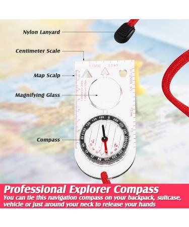 Skylety Navigation Compass - Perfect for Boy Scouts & Hiking | Adjustable Inclination & Compact Size (12.5 x 6.0 cm) - Buy Online on SooperMarket.com